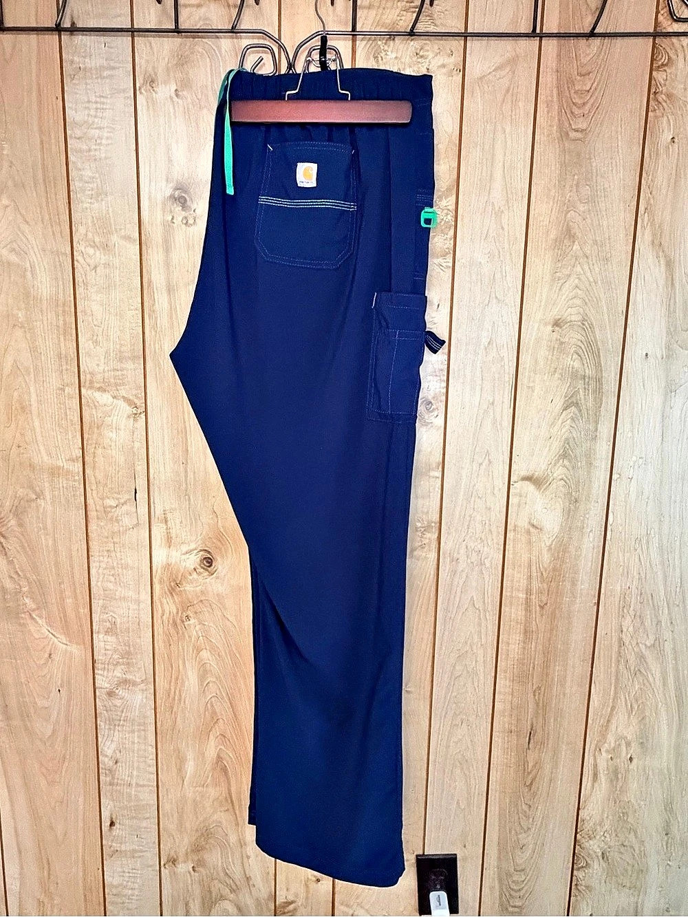 Carhartt Force Cross-Flex Straight Leg Cargo Scrub Pants Blue 2XL Tall